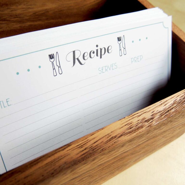 Free Printable Recipe Cards (And 5 Reasons You Should Use Them!)