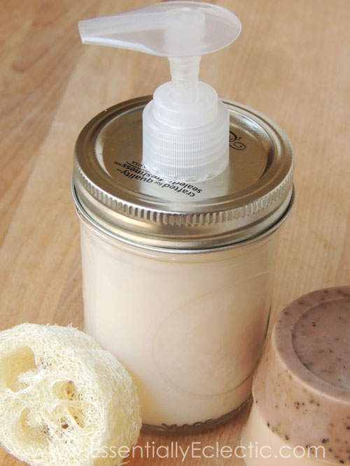 DIY Liquid Soap and Mason Jar Dispenser