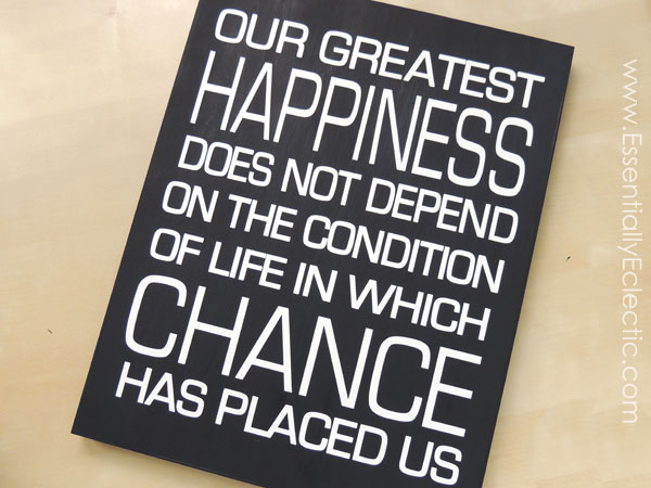 DIY Inspirational Subway Art