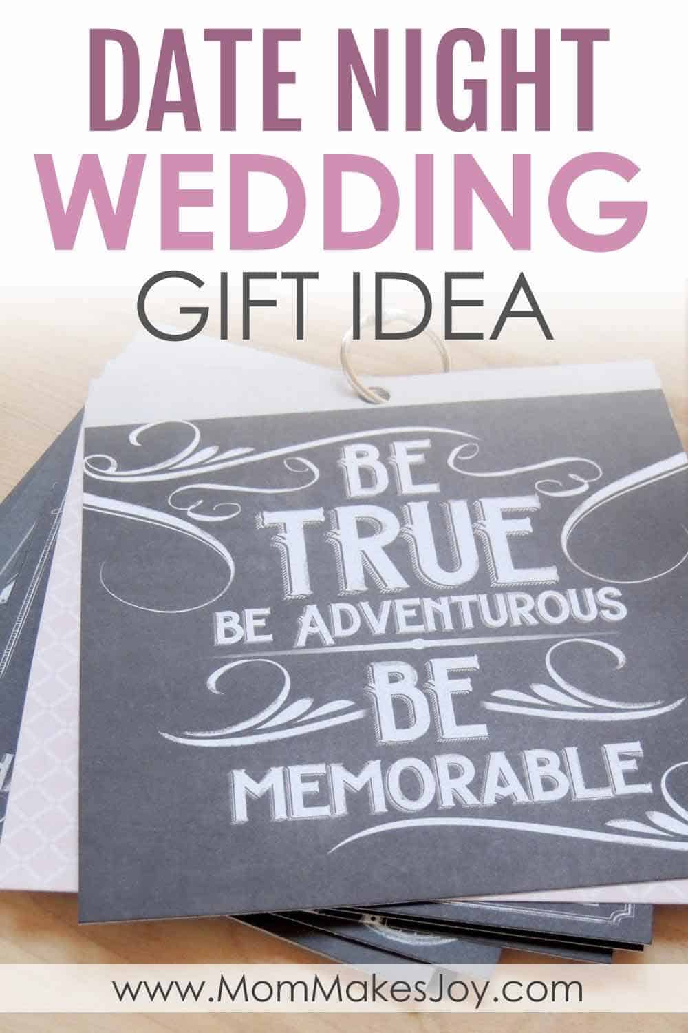Date Night Wedding Gift Idea