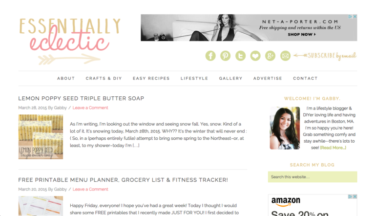 The Story of Essentially Eclectic: Blog Changes Over The Years