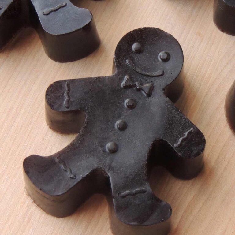 10 Minute Gingerbread Man Soap Bars