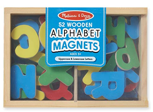 52 Wooden Alphabet Magnets