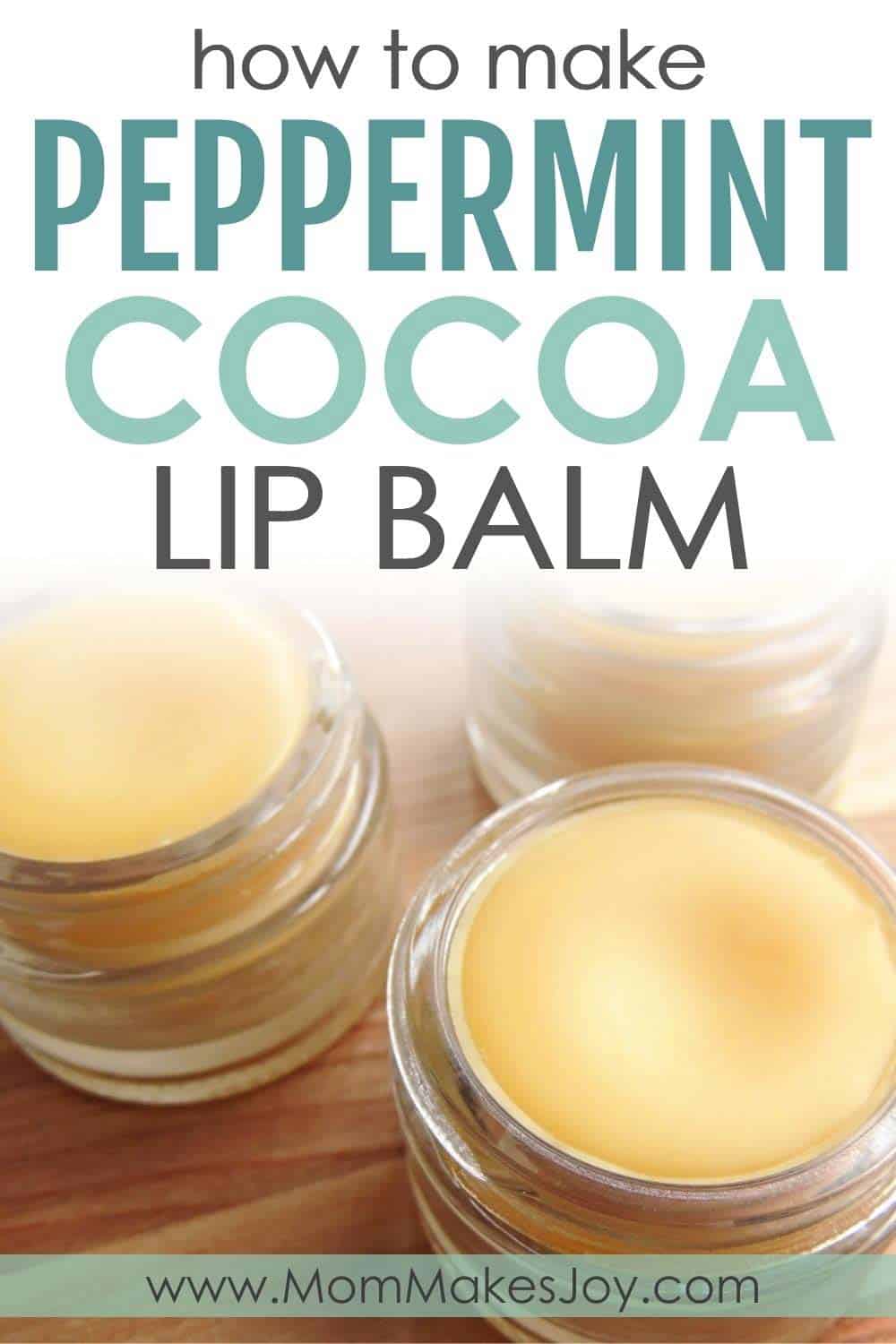 How to make homemade peppermint cocoa lip balm