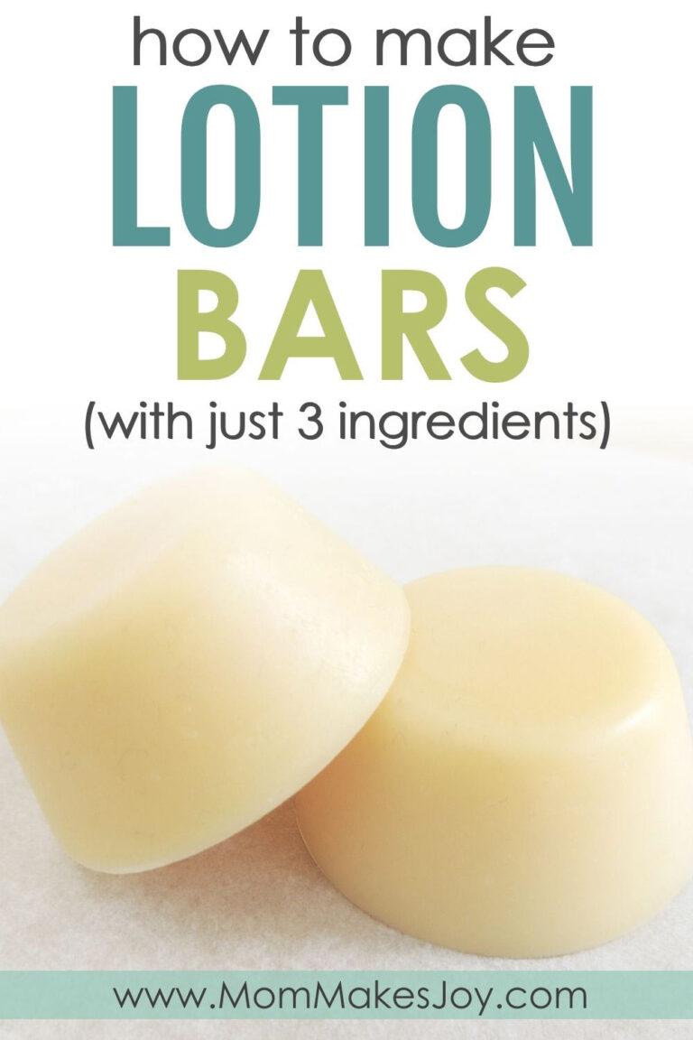 How to Make Homemade Lotion Bars Mom Makes Joy