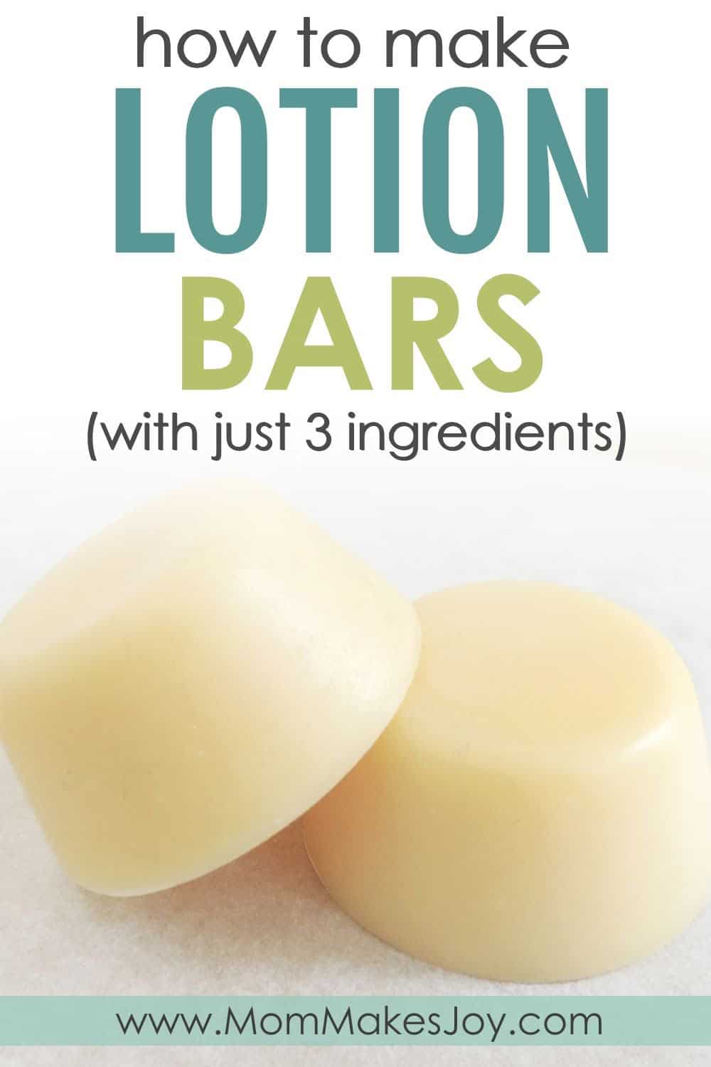 Three Ingredient Lotion Bars