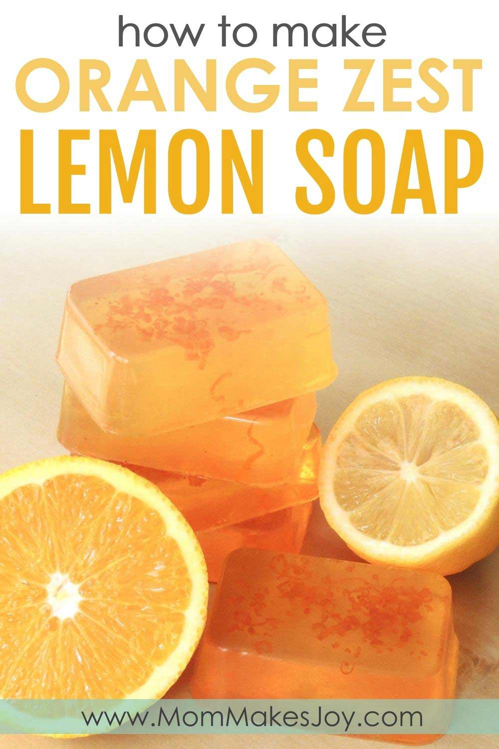 How to make Orange Zest Lemon Soap