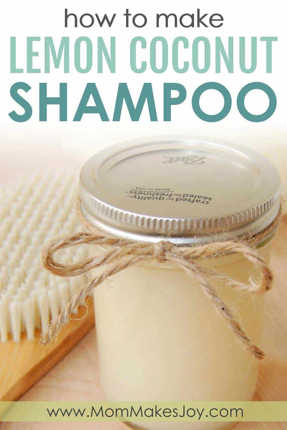 How to make organic lemon coconut shampoo